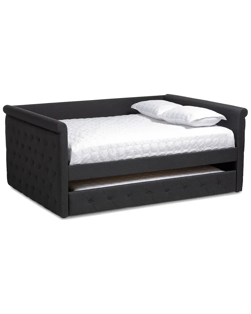 Alena Queen Daybed with Trundle - Dark Grey image