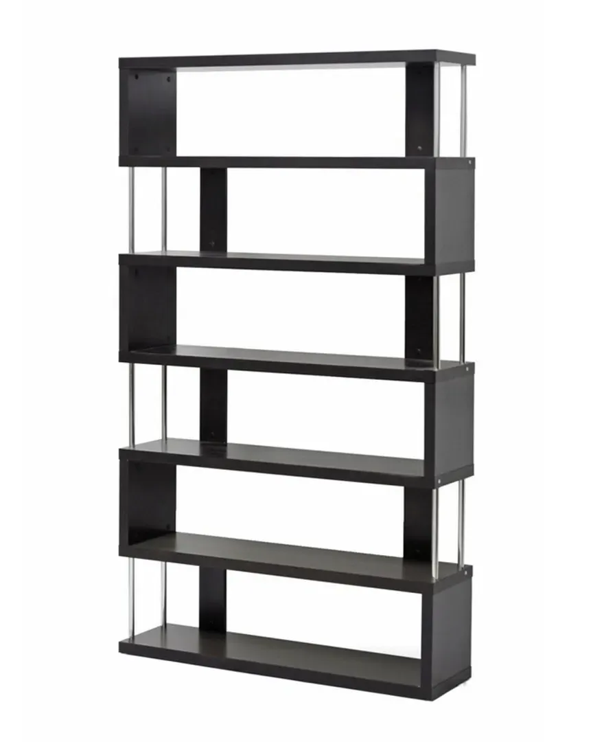 Barnes Bookcase - Dark Brown, Engineered Wood