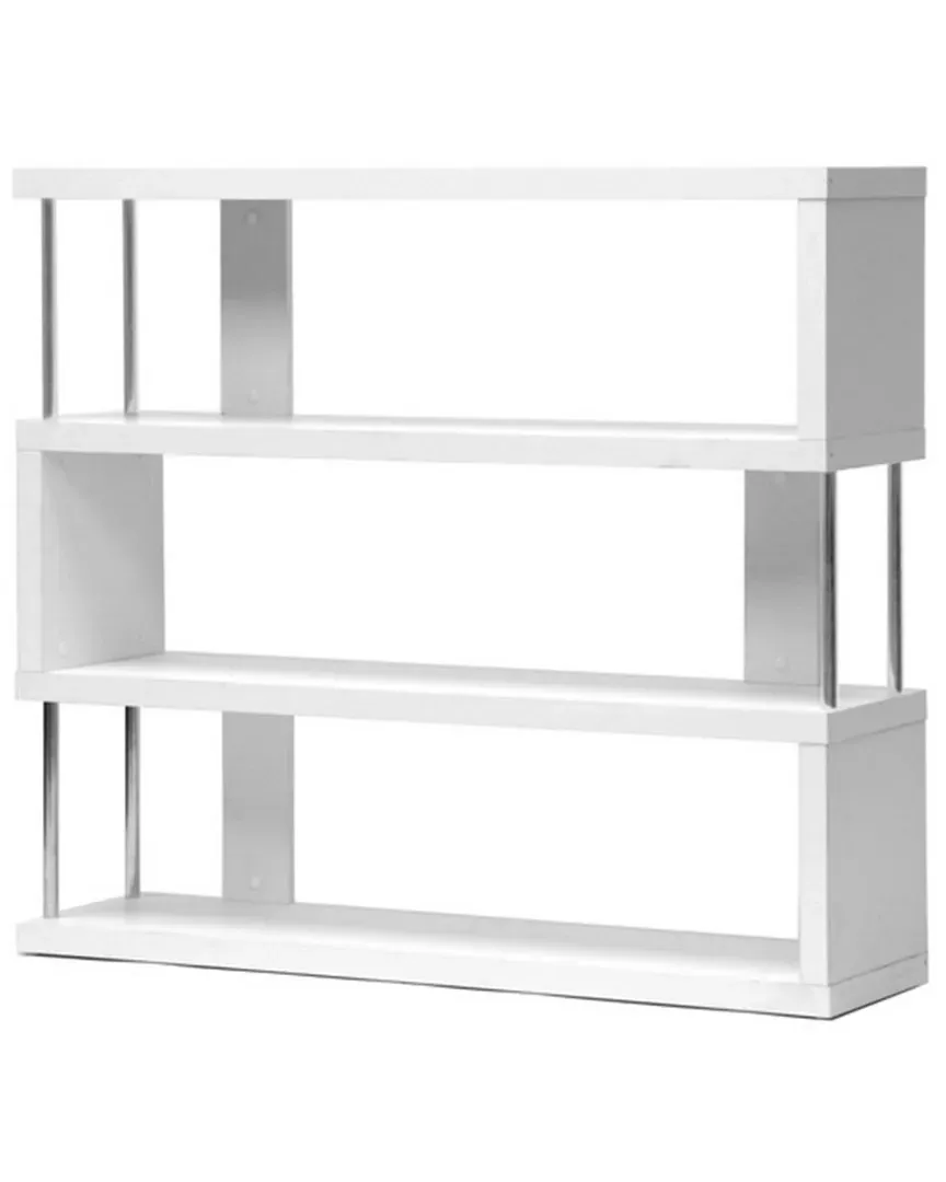 Barnes Bookcase - White, Engineered Wood