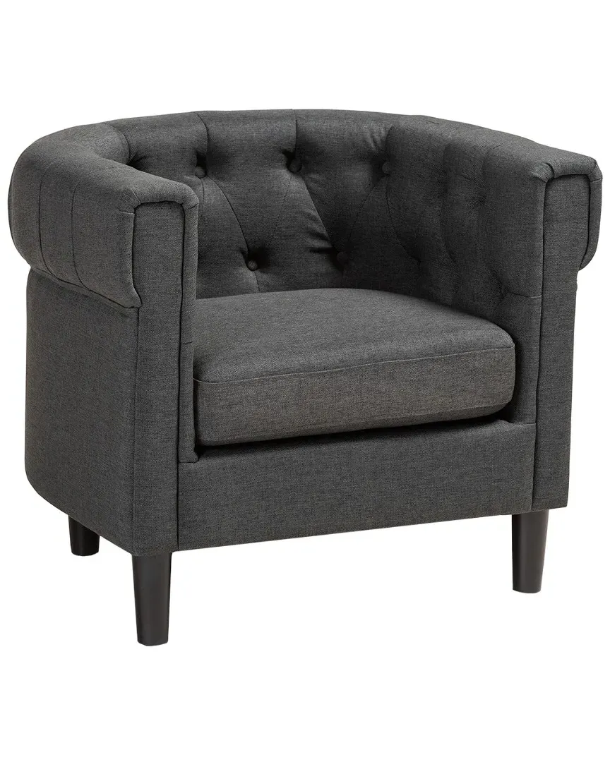 Bisset Chesterfield Chair - Charcoal, Linen image