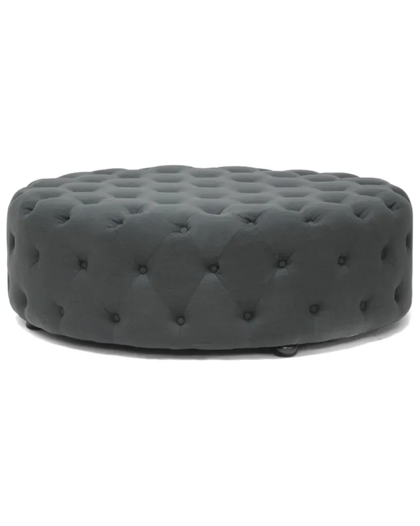 Cardiff Ottoman - Grey, Linen image