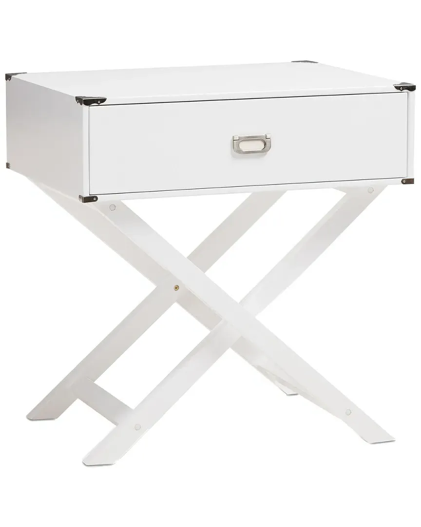 Curtice Bedside Table - White image