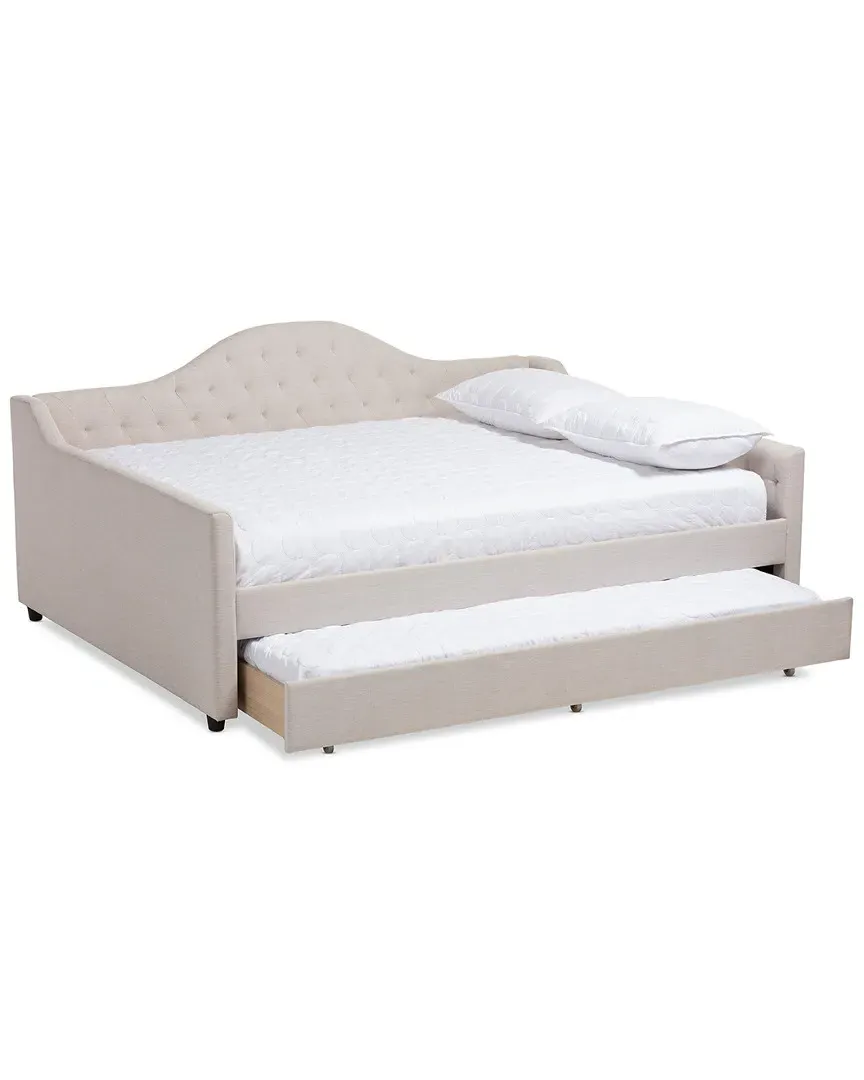 Eliza Full Daybed with Trundle - Light Beige image