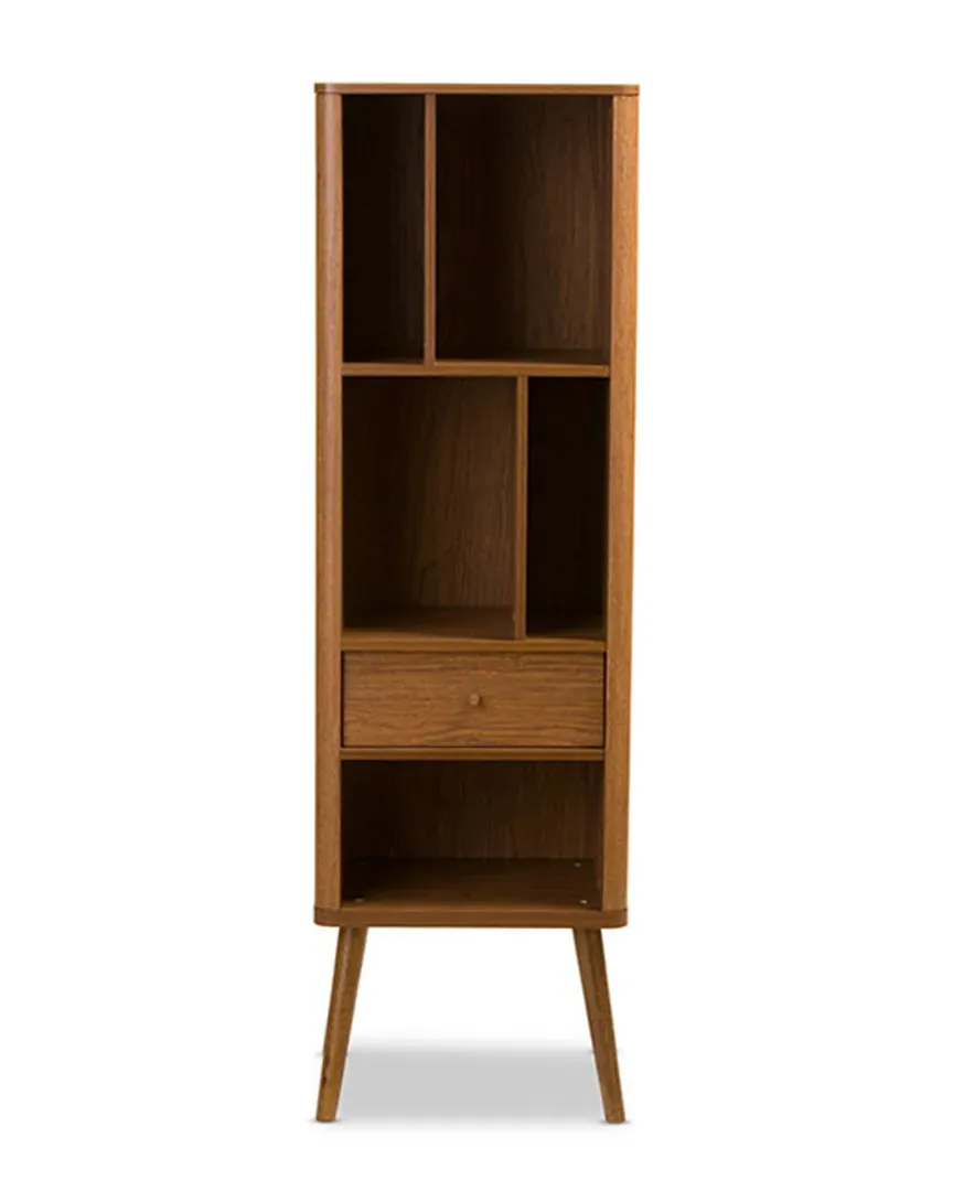 Ellingham Storage Cabinet Bookcase - Walnut Brown image