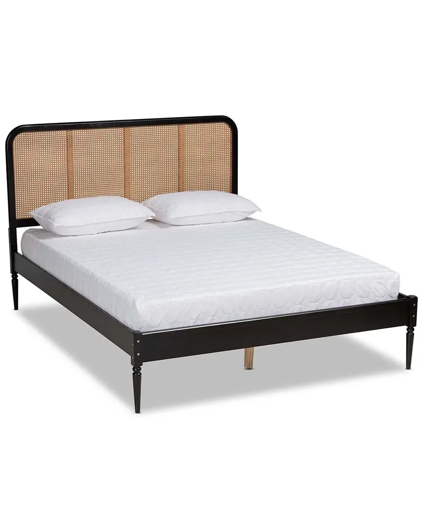 Elston Queen Size Platform Bed - Charcoal, Wood image