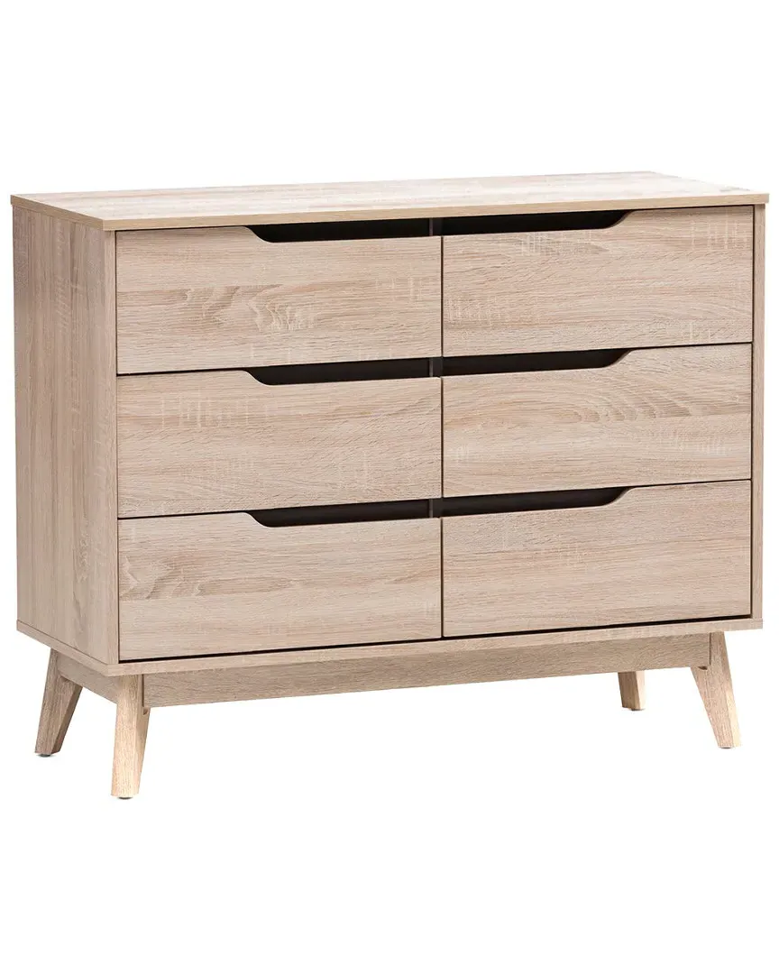 Fella 6-Drawer Dresser - Light Brown