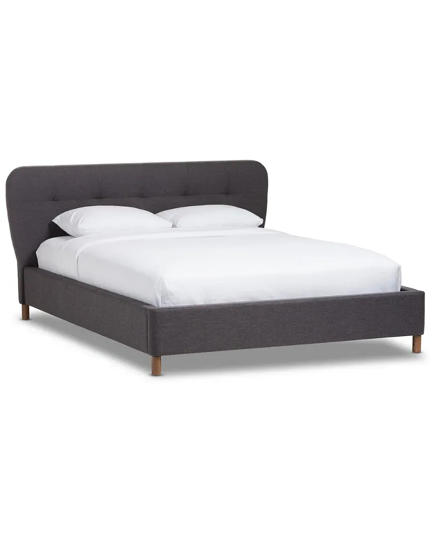 Germaine King Platform Bed - Dark Grey