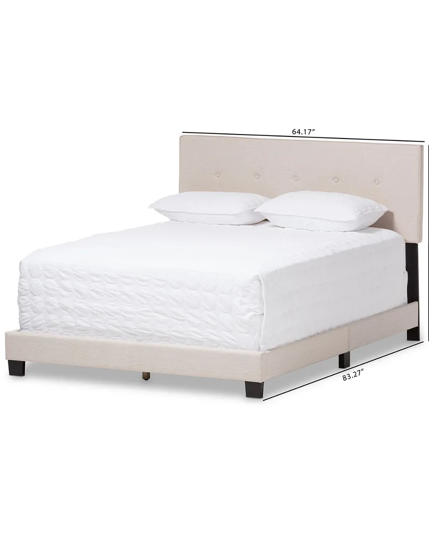 Hampton Queen Bed - Light Beige image