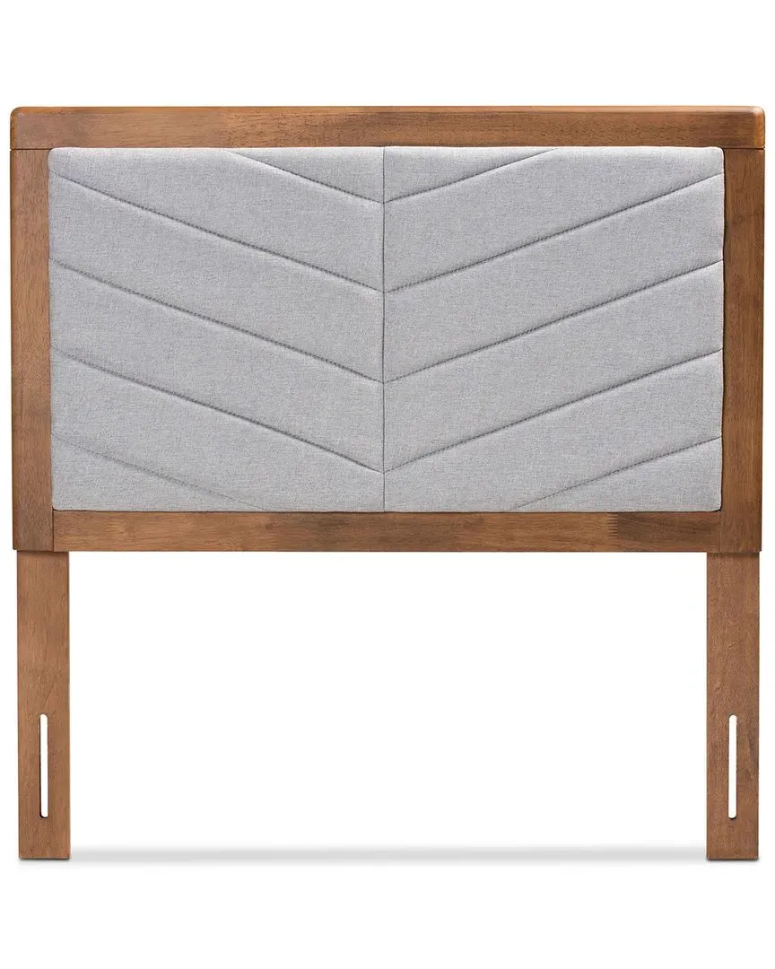 Iden Twin Size Headboard - Light Grey, Walnut image