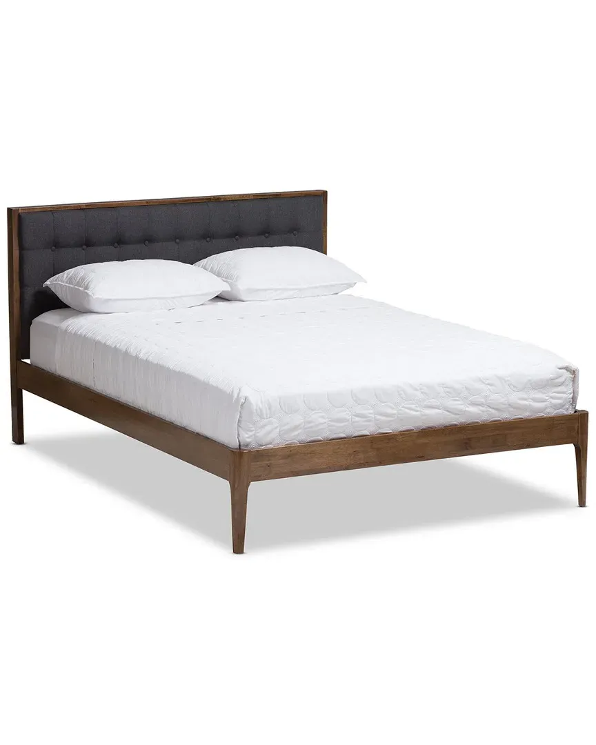 Jupiter King Platform Bed - Grey, Walnut
