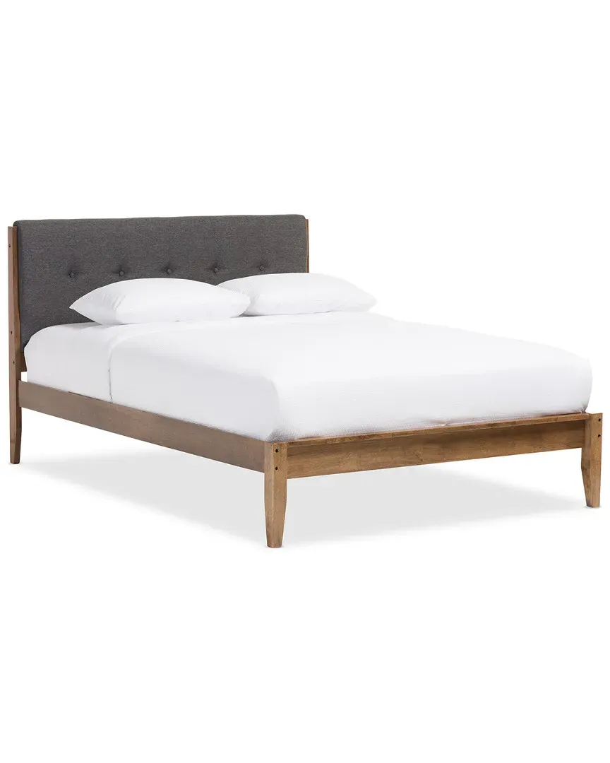 Leyton King Platform Bed - Grey, Walnut image