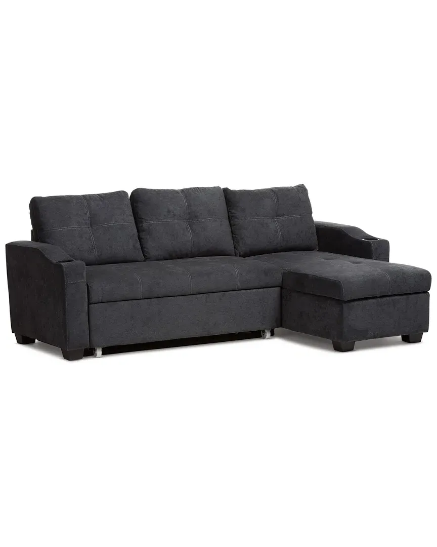 Lianna Sectional Sofa with Storage - Dark Grey image