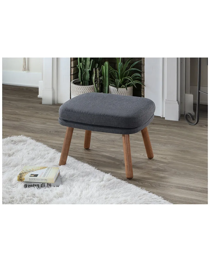 Lovise Ottoman - Dark Grey, Fabric image