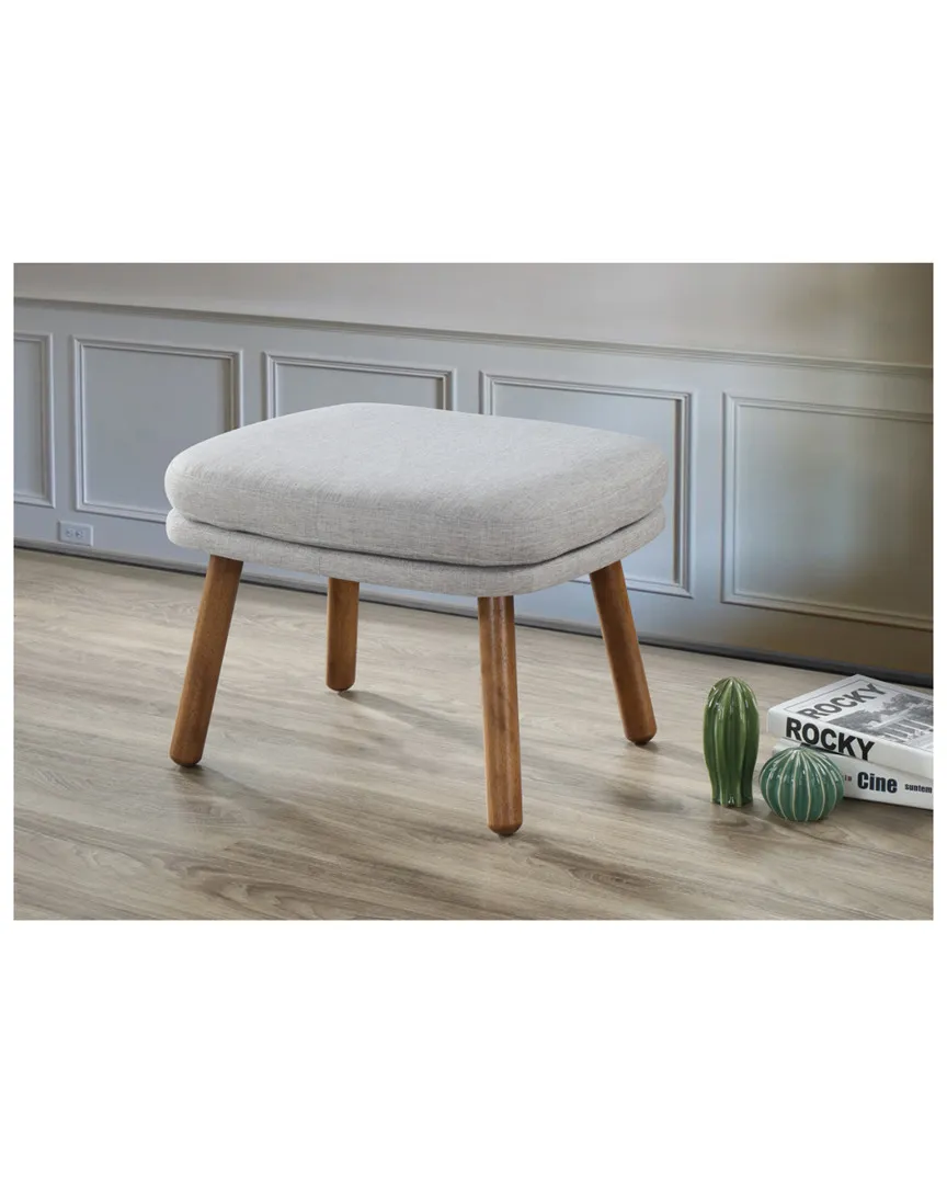 Lovise Ottoman - Greyish Beige, Fabric