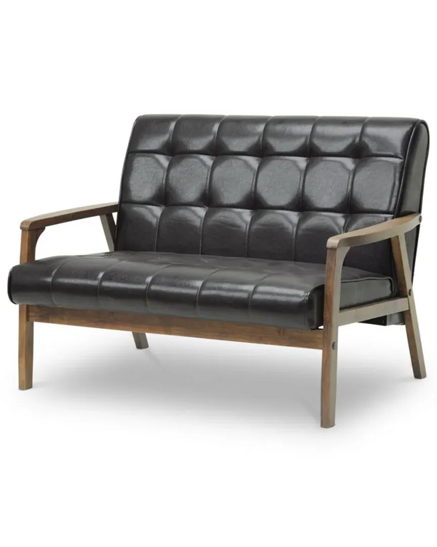 Masterpieces Loveseat - Brown, Faux Leather image