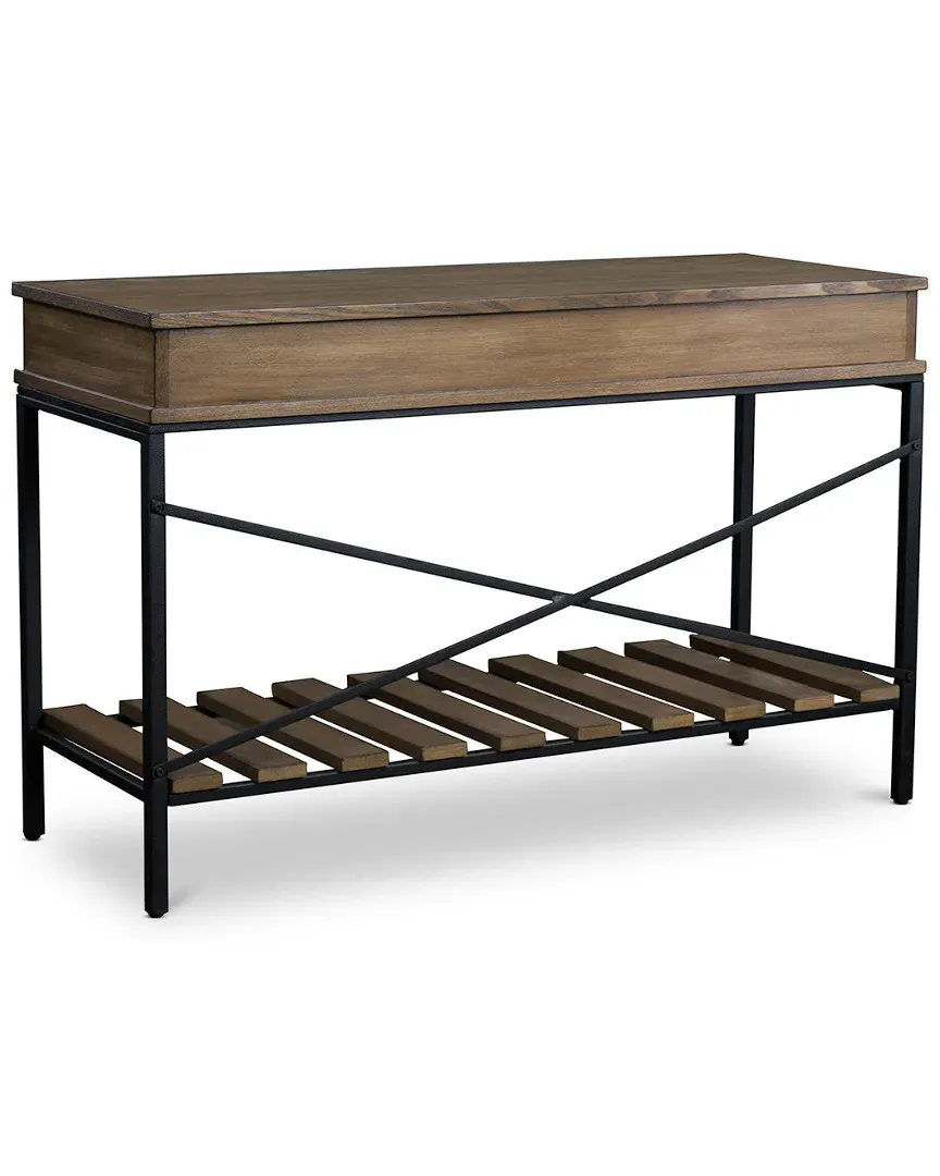 Newcastle Console Table with Drawers - Brown, MDF image