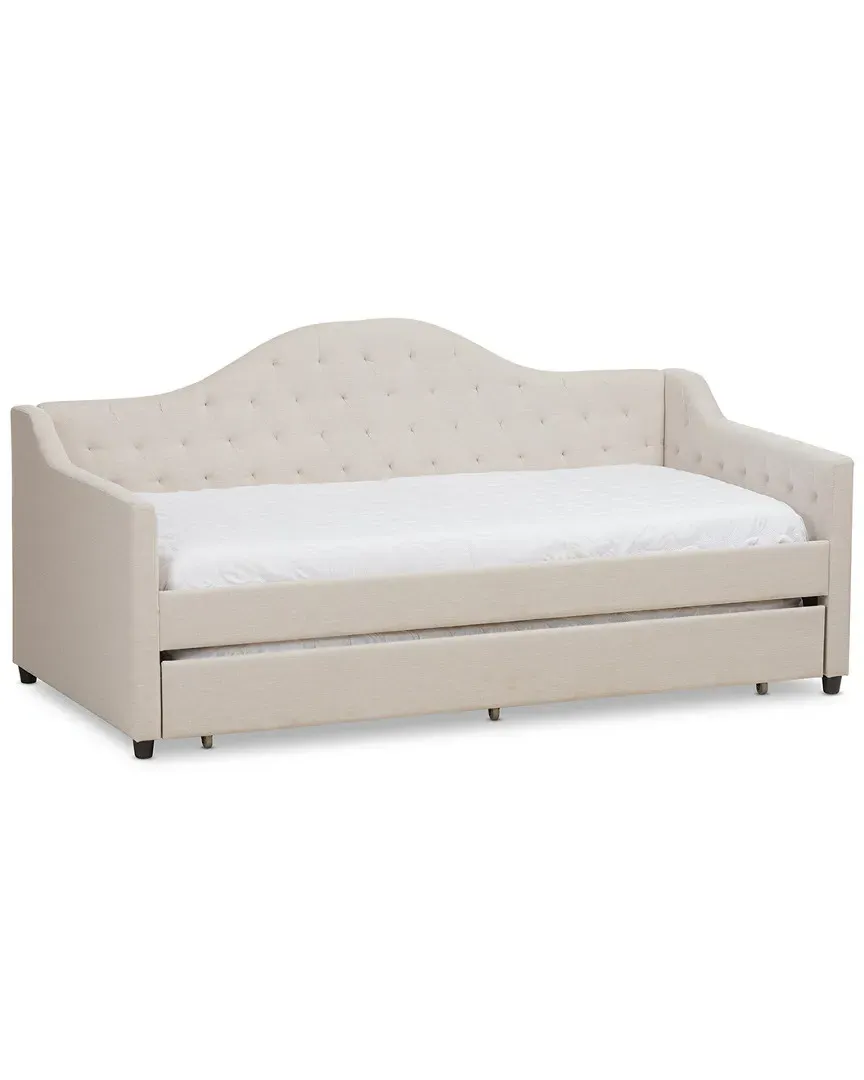 Perry Daybed with Trundle - Light Beige