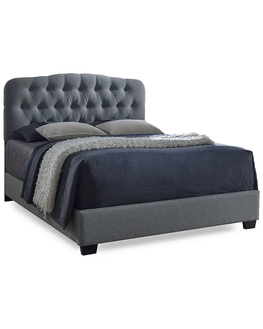 Romeo Queen Bed Frame - Grey, Fabric image