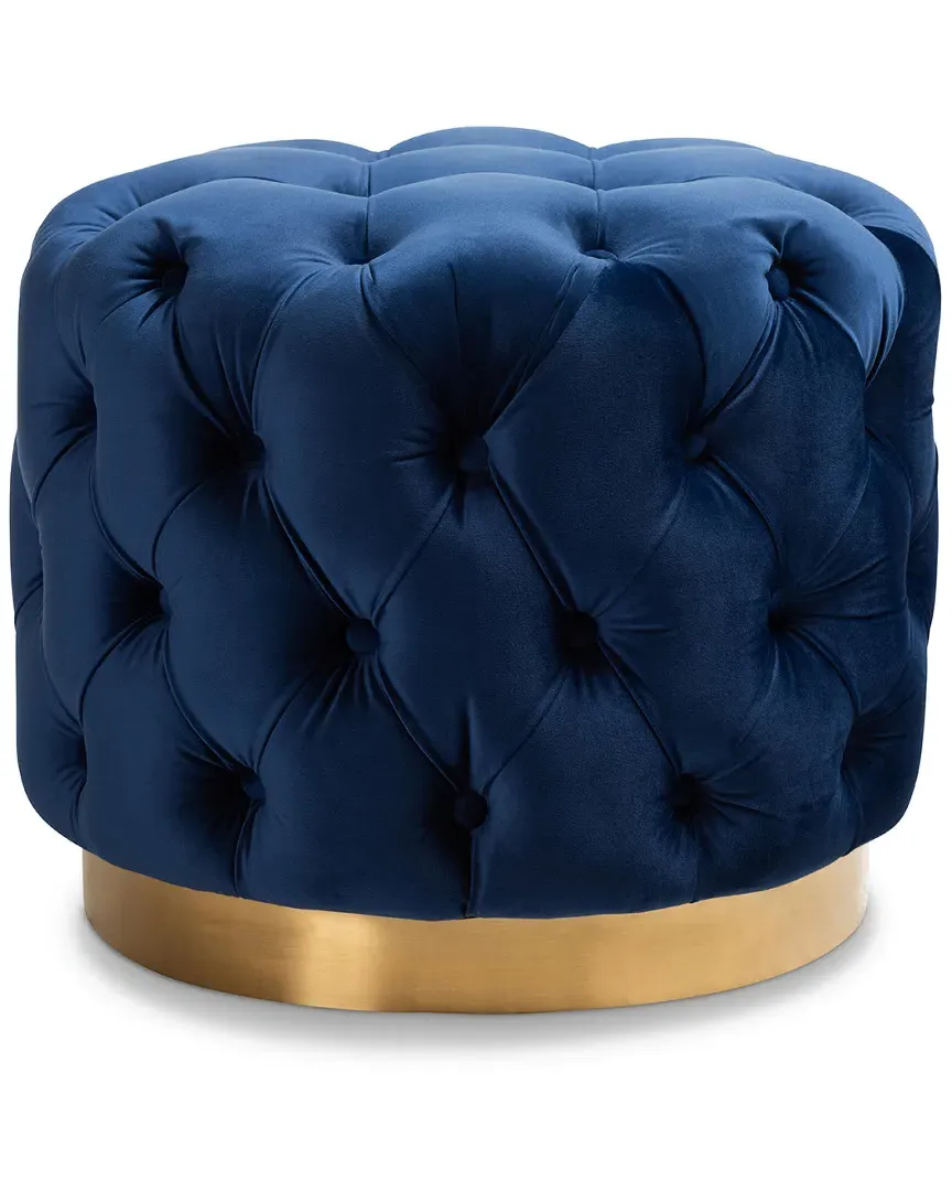 Valeria Ottoman - Royal Blue, Velvet