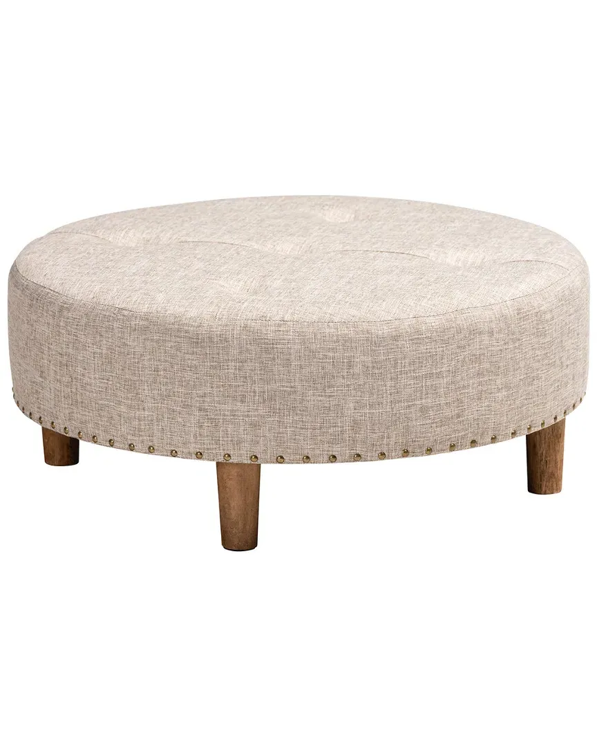 Vinet Square Cocktail Ottoman - Beige, Polyester image