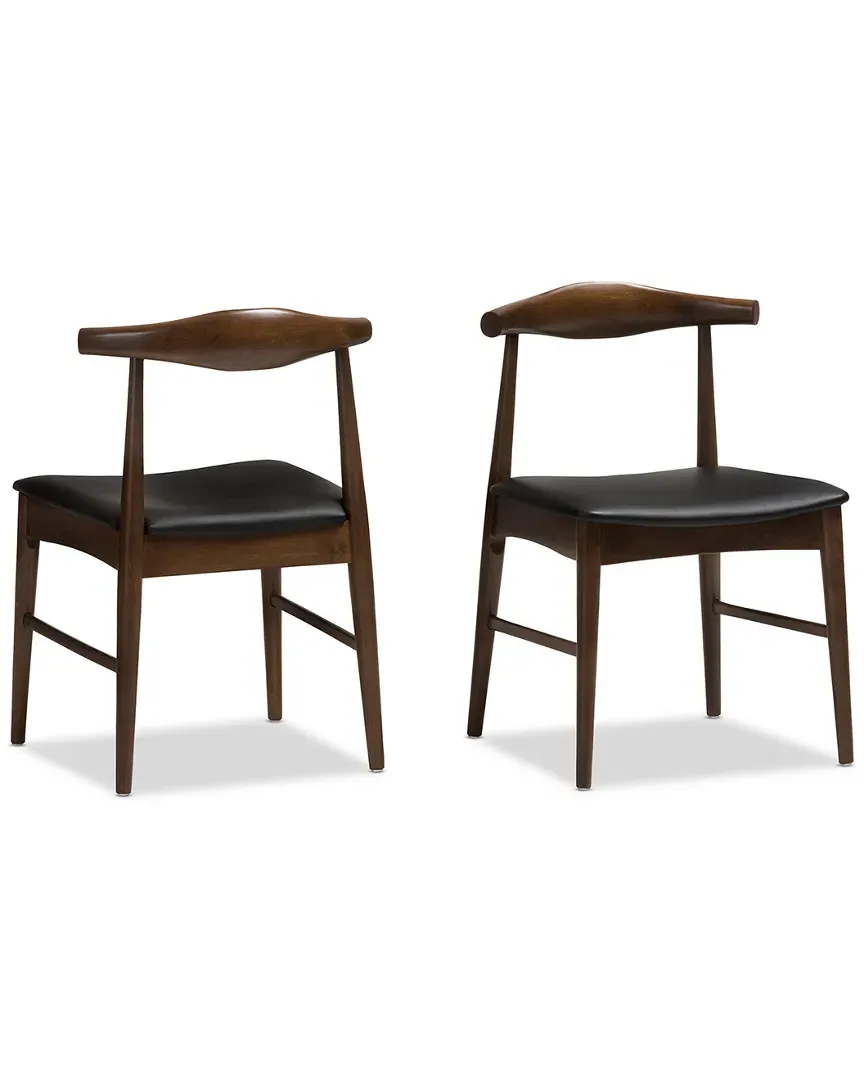 Winton Dining Chair - Black, Walnut image