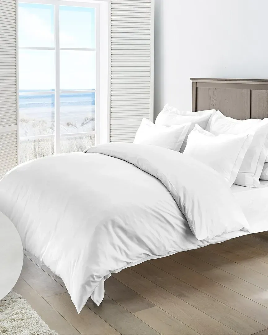 250 Thread Count German Flannel Duvet Set - White, Cotton image