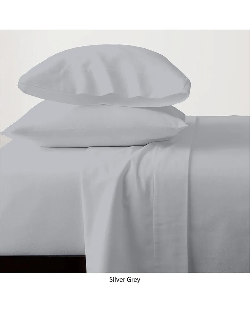 300 Thread Count Egyptian Cotton Sateen Hemstitch Sheet Set - Grey