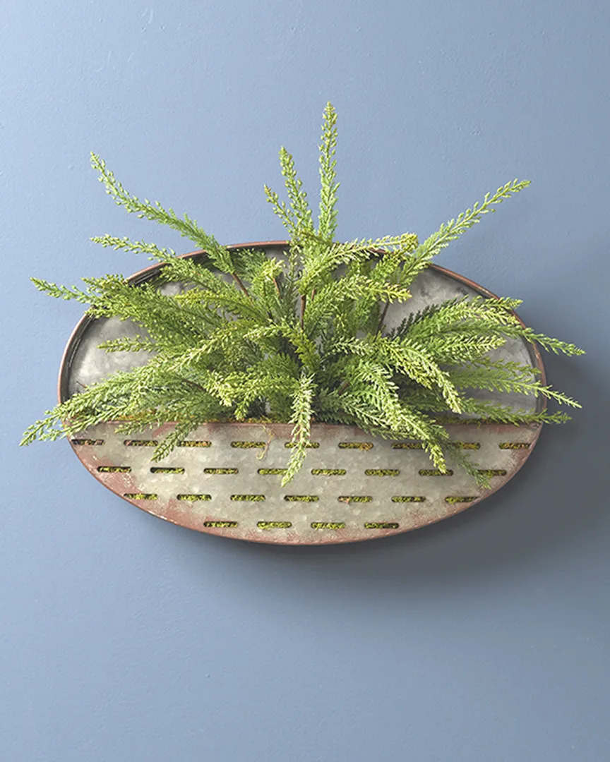 D&W Silks Oval Wall Sconce - Green image