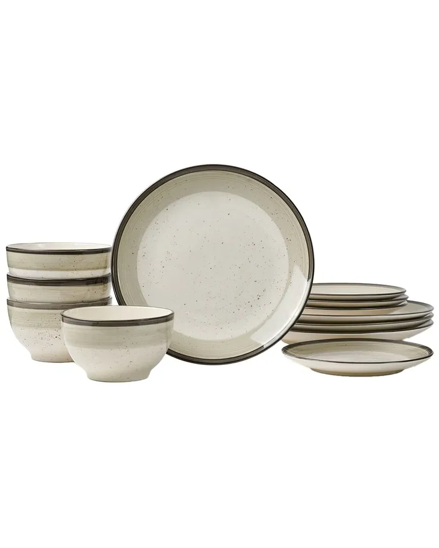 Harlow 12pc Dinnerware Set - Beige, Earthenware image
