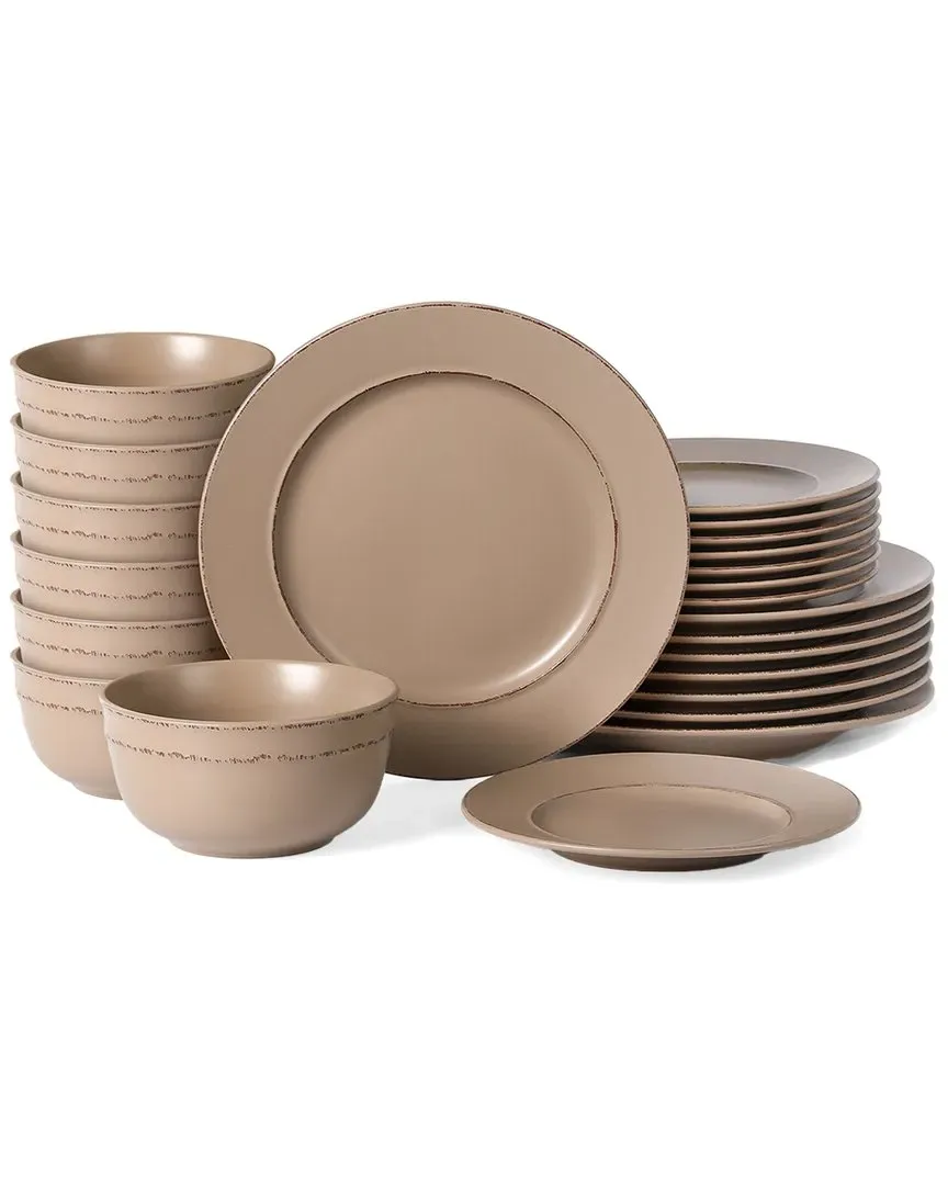 Hazel 12pc Stoneware Dinnerware Set - Sand