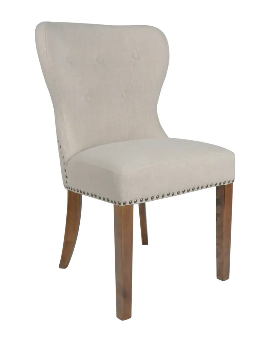 Maria Bichwood Dining Chair Set of 2 - Beige image