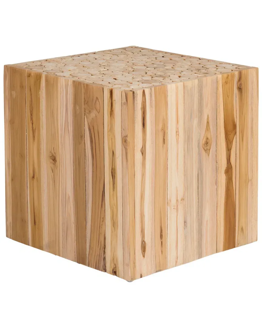 Merrill Square Accent Table - Brown, Teakwood image