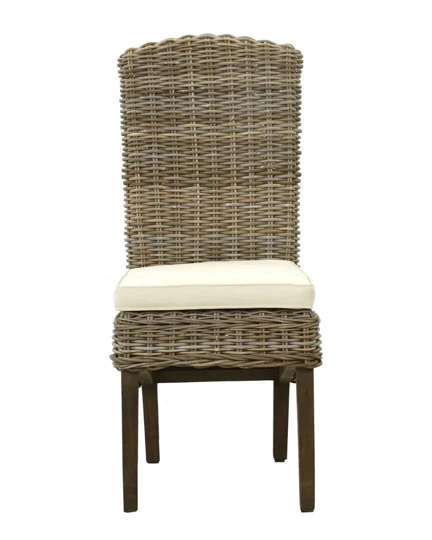 Seascape Driftwood Rattan Side Chair - Natural image