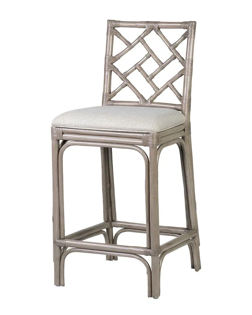 Stacie Rattan Barstool - Grey