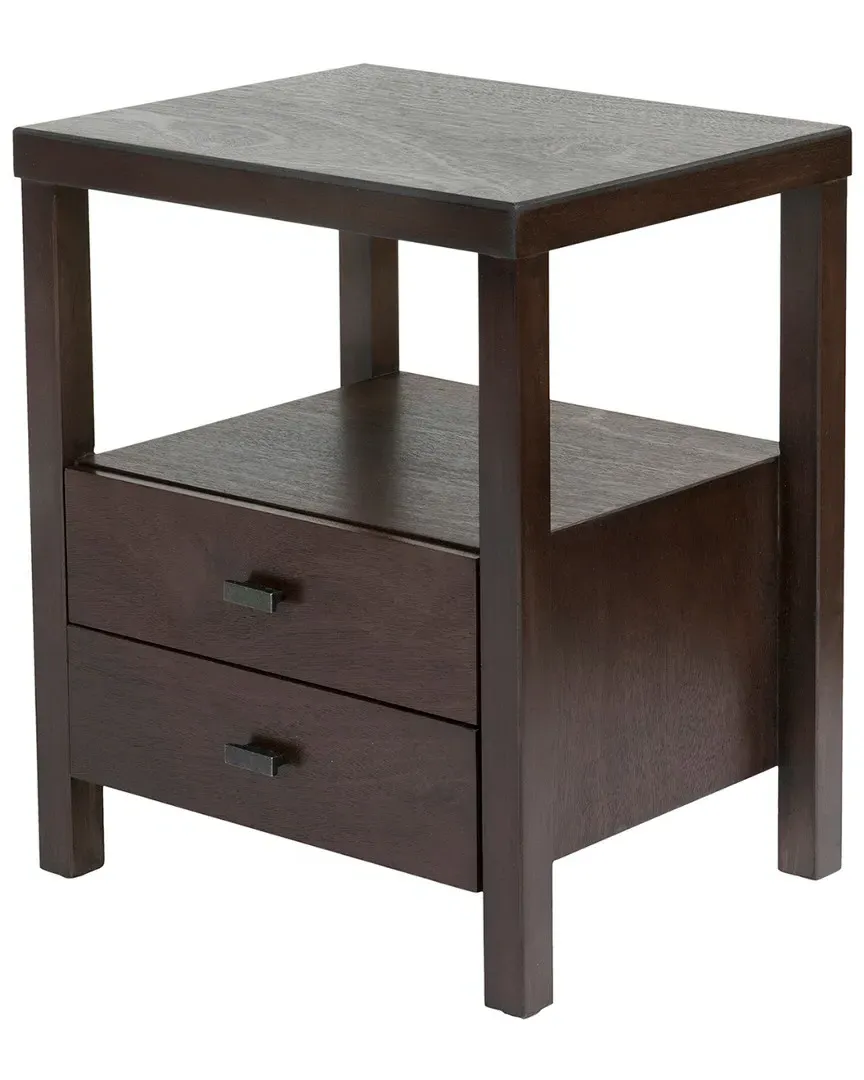 Westwood Acacia Accent Table with Drawers - Brown image