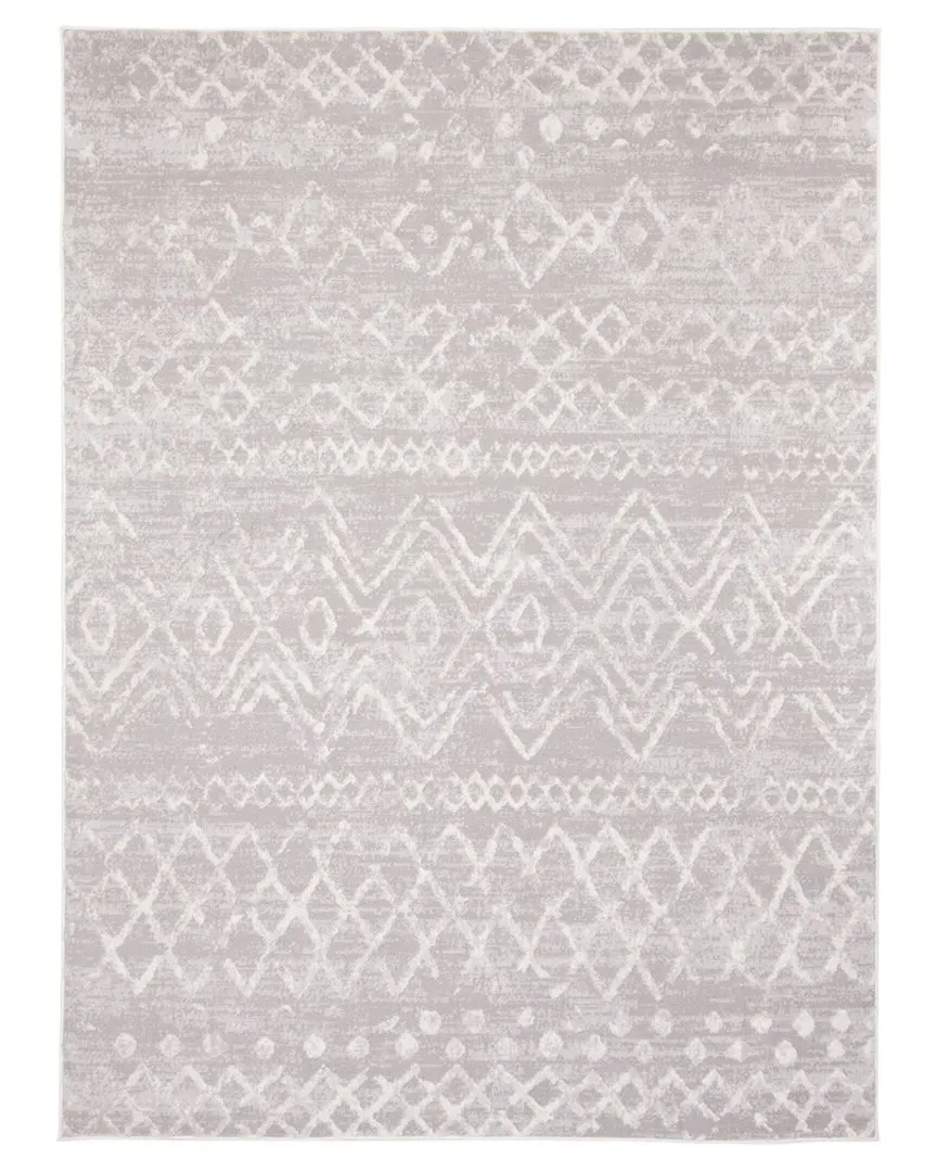 Astrid Geometric Rug - Grey, Polyester