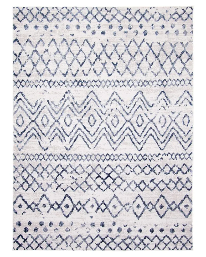 Astrid Geometric Rug - Navy, Polyester