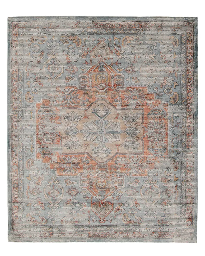 Bahama Heriz Distressed Rug - Blue, Polypropylene