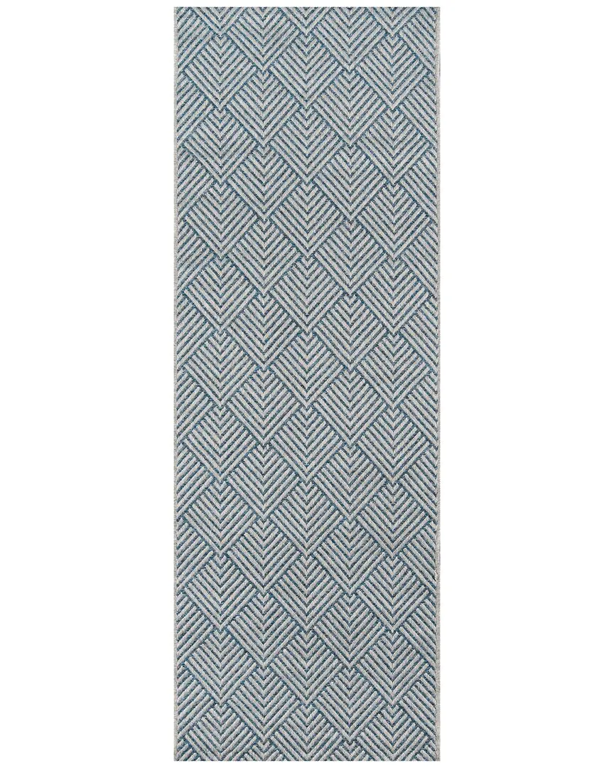 Como Runner Rug - Blue, Polypropylene