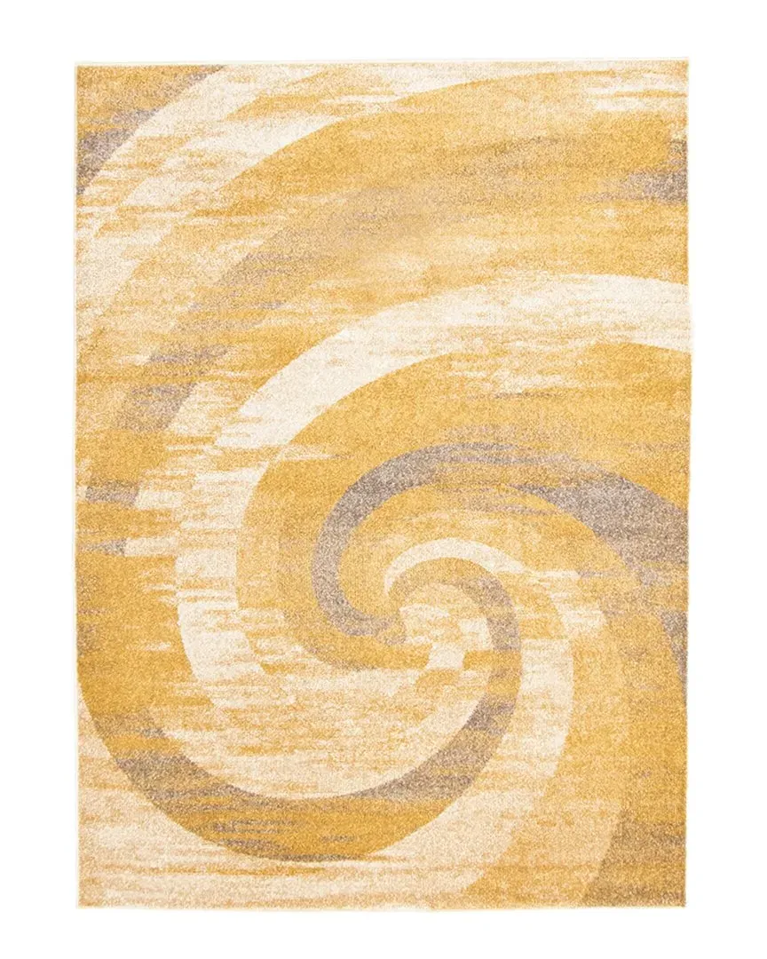 Cora Abstract Rug - Ivory Gold, Polypropylene image