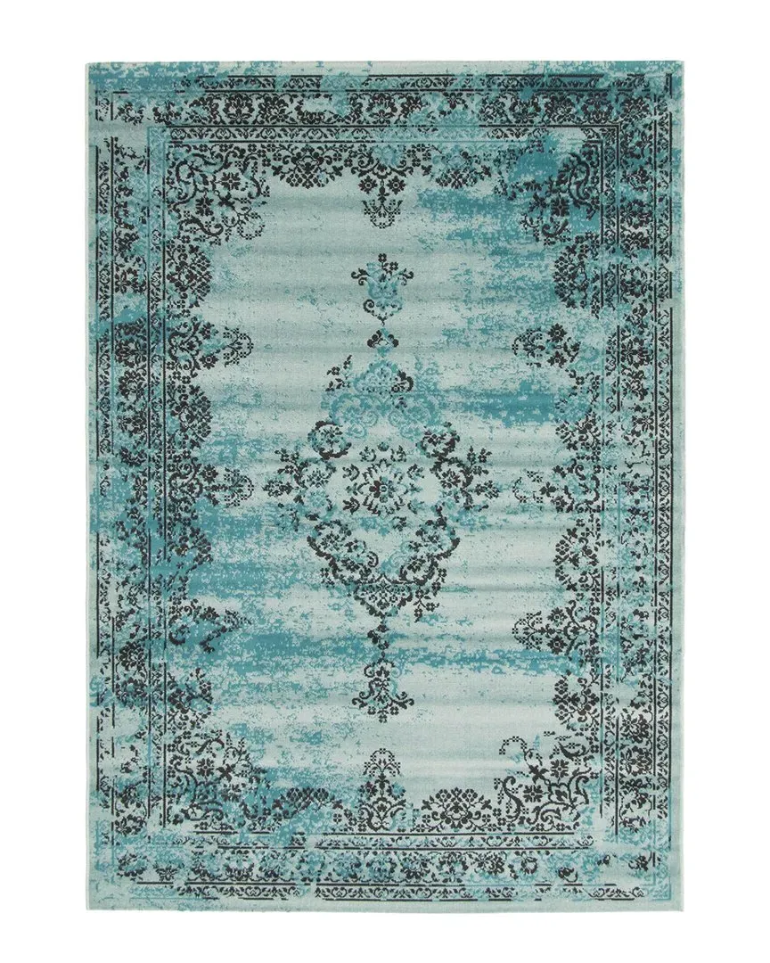 Dahlia Vintage Rug - Green, Polypropylene