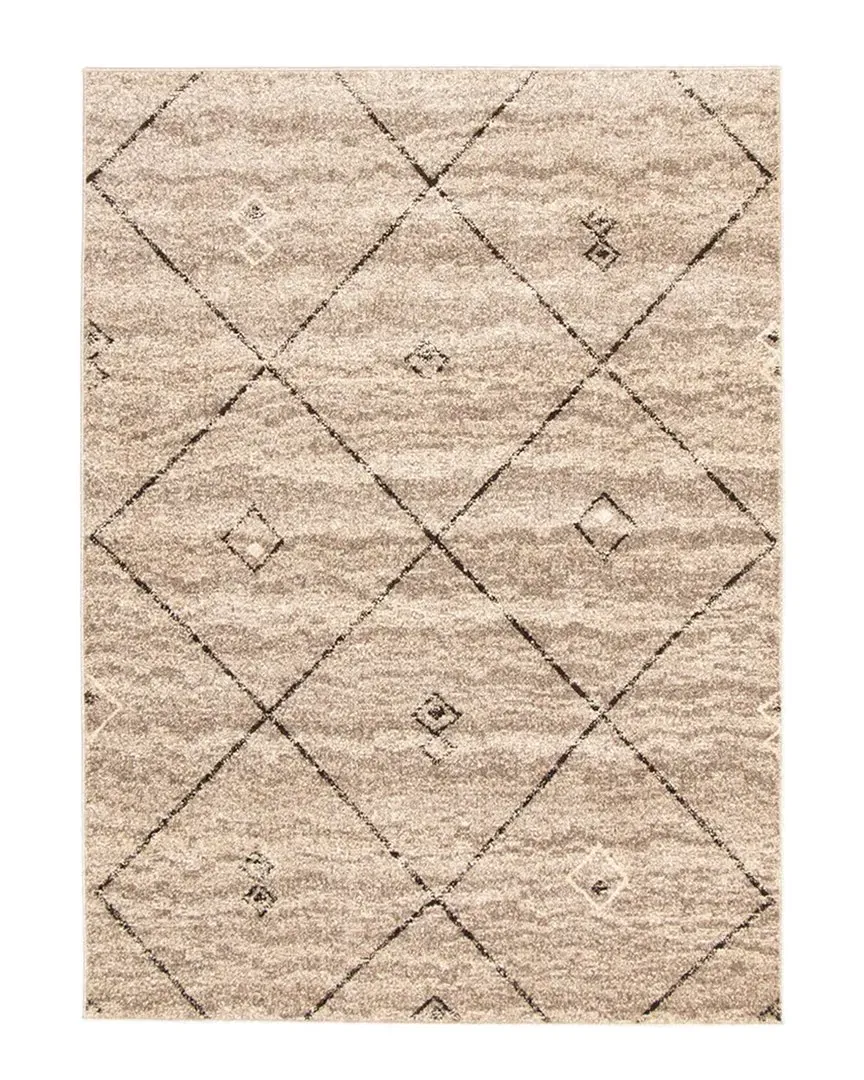 Devos Bohemian Moroccan Rug - Grey Brown, Polypropylene image