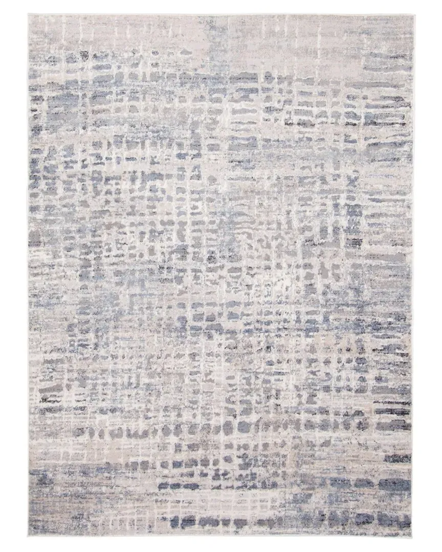 Evra Abstract Rug - Light Blue, Polyester