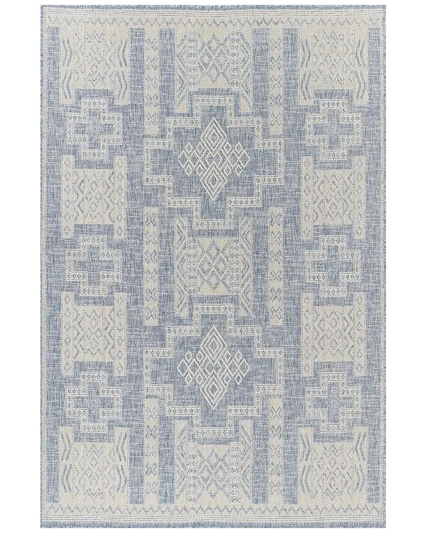 Hampton Area Rug - Blue, Polypropylene