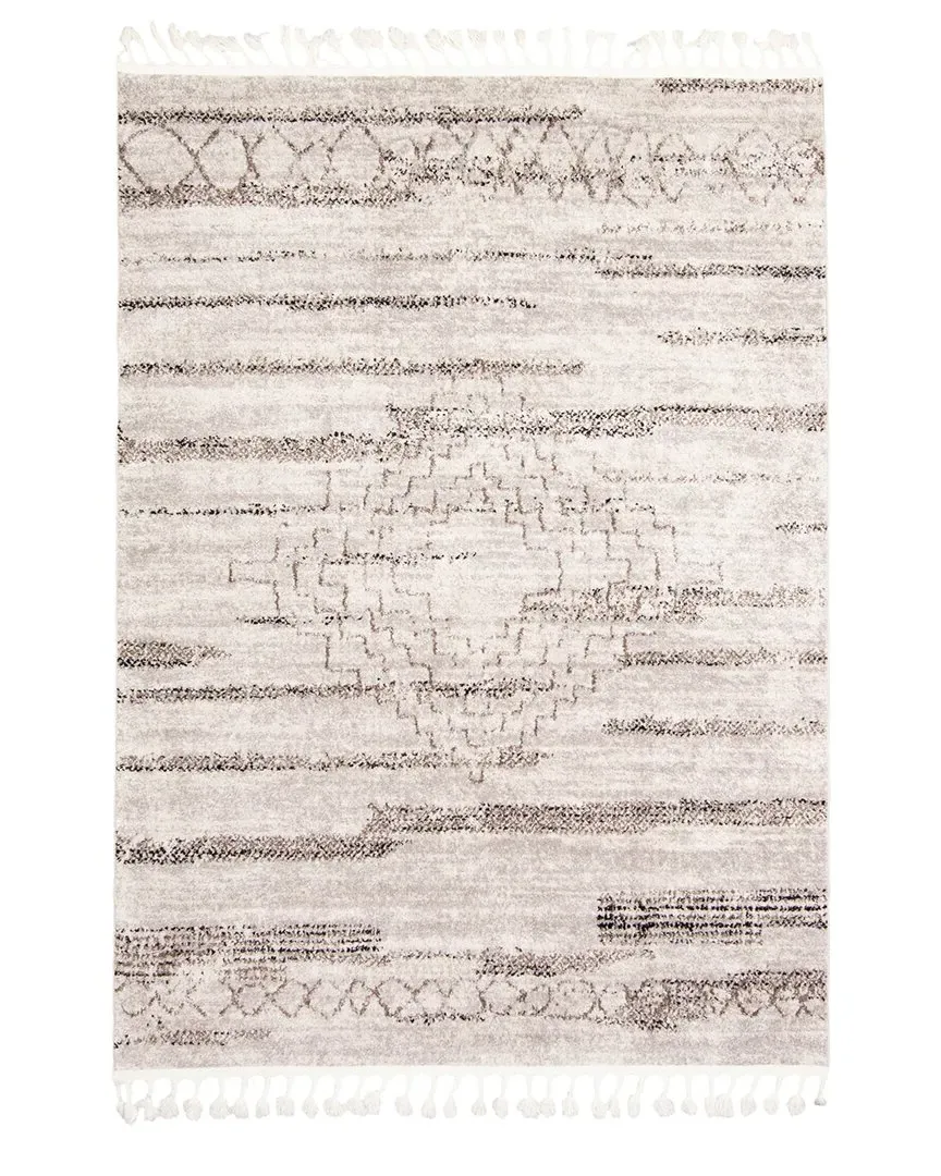Kybella Aztec Rug - Grey, Polypropylene