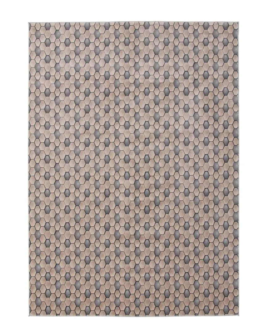 London Geometric Rug - Blue, Polypropylene image