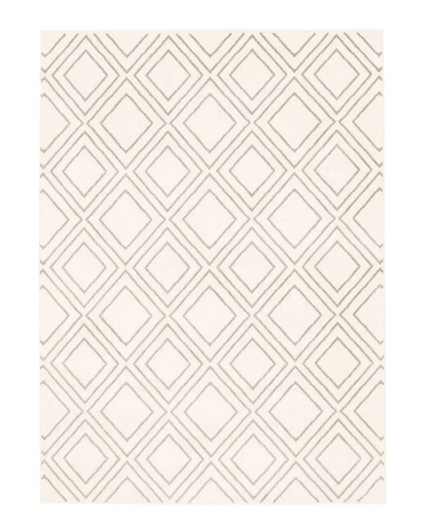 Macy Geod Geometric Rug - White