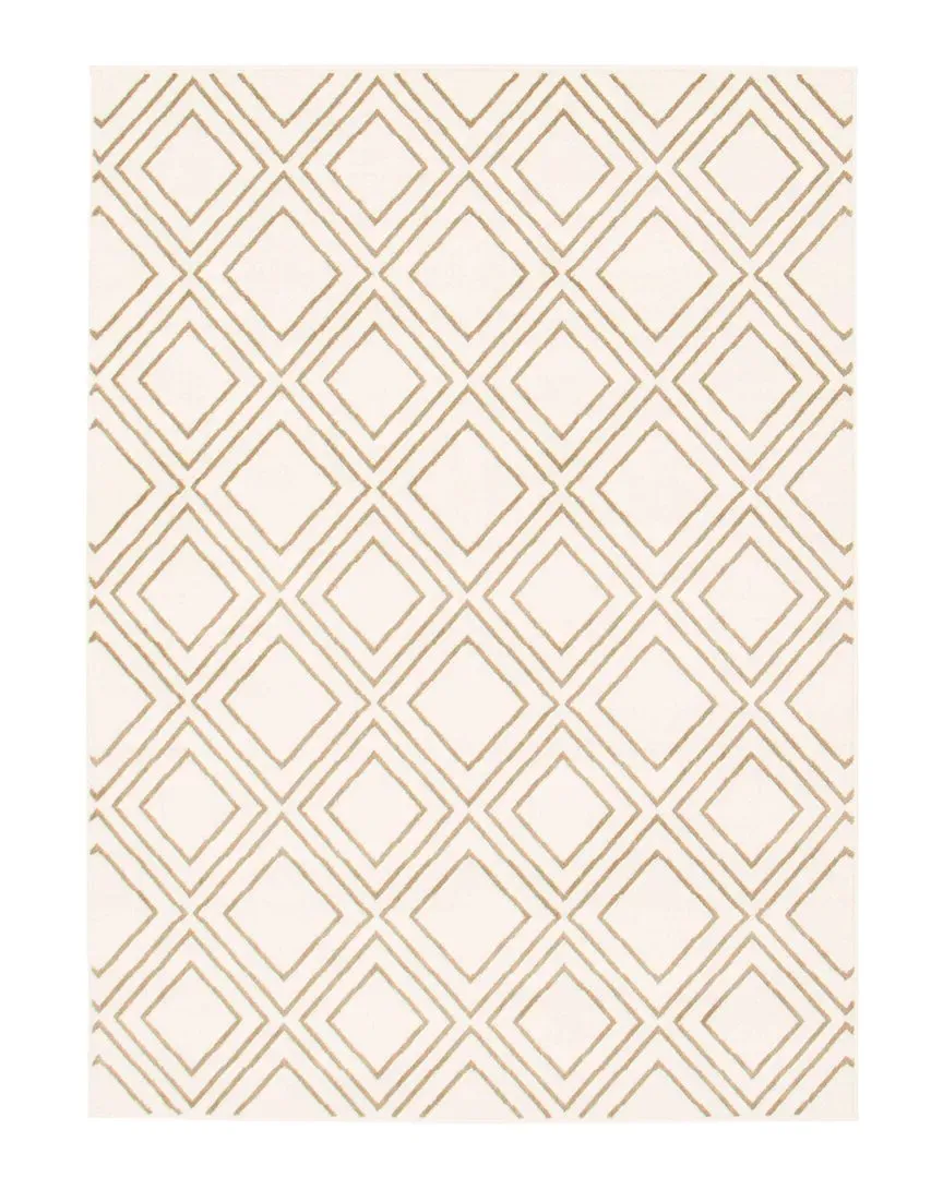 Macy Geod Geometric Rug - White