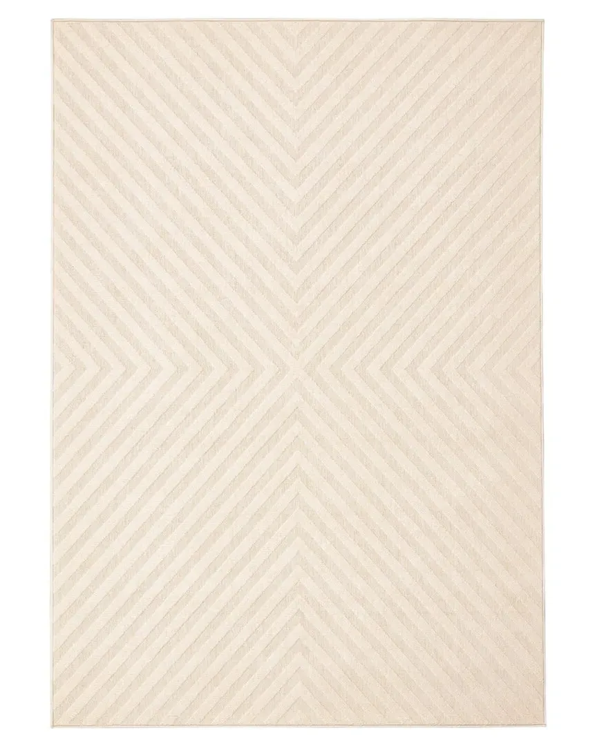 Milan Indoor/Outdoor Striped Rug - Ivory