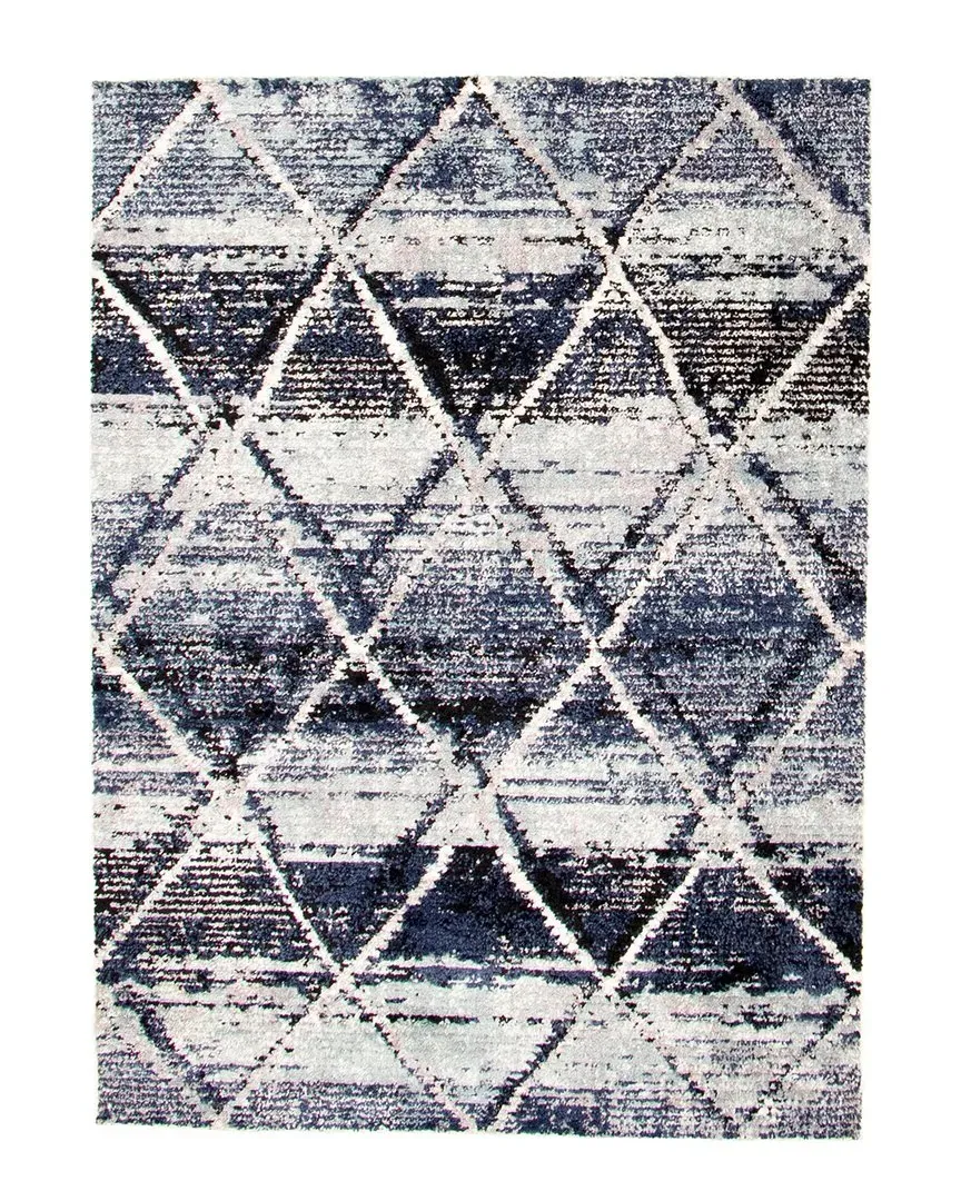 Moroccan Abstract Rug - Blue, Polypropylene